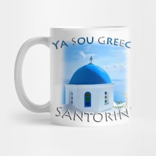 Ya Sou - Greece Santorini Blue Dome Mug